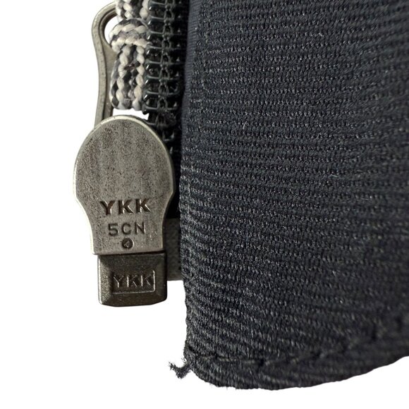 L.L. Bean Mens Cleveland Zoo Embroidered Black Fleece Lined Nylon Vest Sz L - Picture 10 of 10